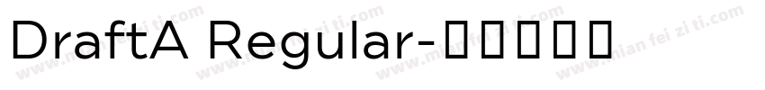 DraftA Regular字体转换